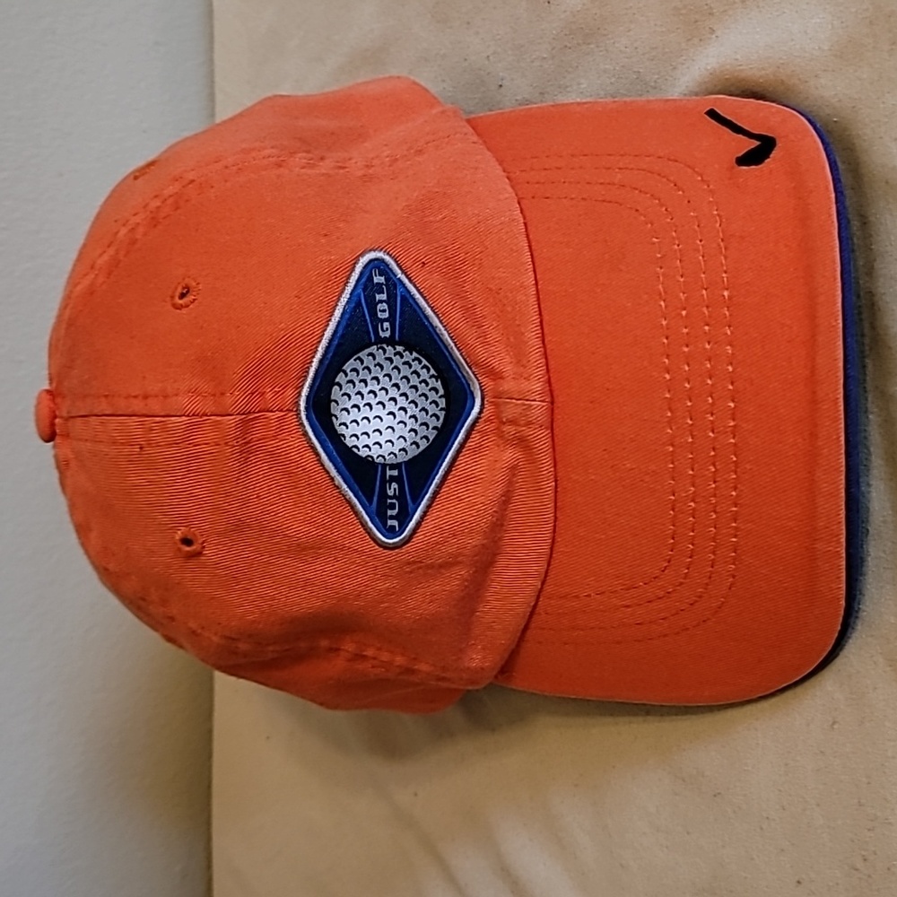 Signatures Vintage Orange Just Golf Golf Hat Cap